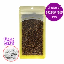 4x7.75in Front Clear Back Yellow Glossy Flat Mylar Zip Seal Bag w/ Desiccant