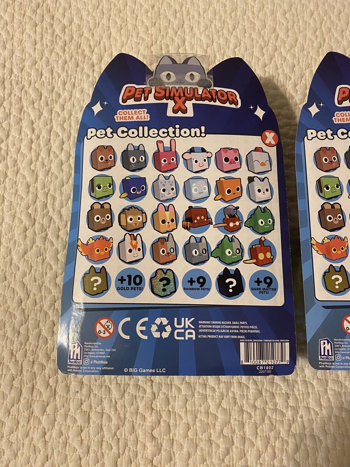 Big Games Pet Simulator X Series 1 - 4 Pk Pack Mystery Egg IN HAND Lot Of 2  NIB