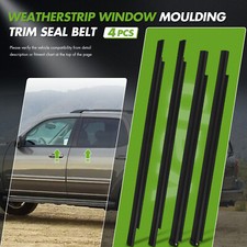 4x For 2001-2007 Toyota Sequoia Door Window Belt Molding Trim Seal Weatherstrip