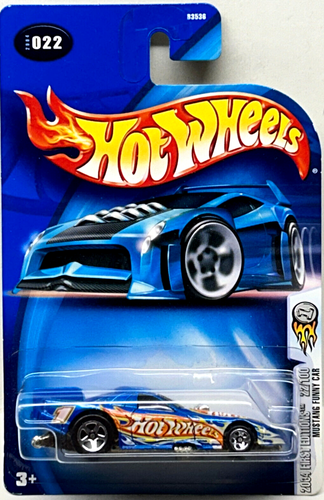 Hot Wheels 2004 Primo Edizioni MUSTANG Divertente Auto (Blu) #022 - Foto 2 di 5