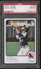 1973 Topps Baseball #100 Hank Aaron PSA 9 MINT **DEAD CENTERED**