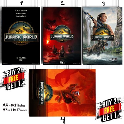 JURASSIC WORLD REBIRTH Original Plakate Film 2025 Finals Version