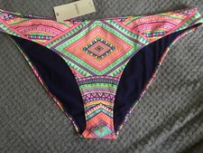 PAPAYA - SIZE 20 BIKINI BOTTOMS NEON Orange Pink Green Pattern - BNWT