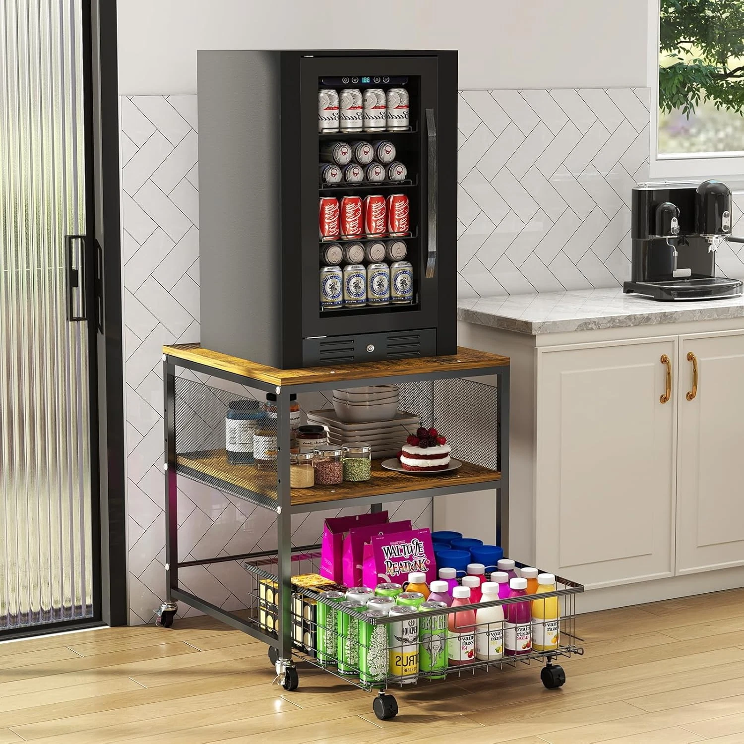 Heavy Duty Mini Fridge Stand with Wheels & Storage Drawer
Opens in a new window or tab