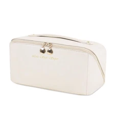 Large Makeup Organizer, Water-resistant PU, Travel Toiletry Bag, Compartment