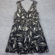 M&S autograph silk dress UK22 mocha mix women’s Party Work Casual Summer Used