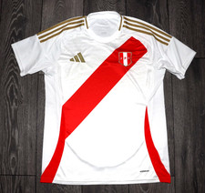 2024-25 PERU NATIONAL TEAM HOME SHIRT FOOTBALL SOCCER JERSEY ADIDAS AUTHENTIC L