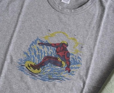 Warehouse SURFER Lot 4064 Gray L Unused Multi-Print Japan