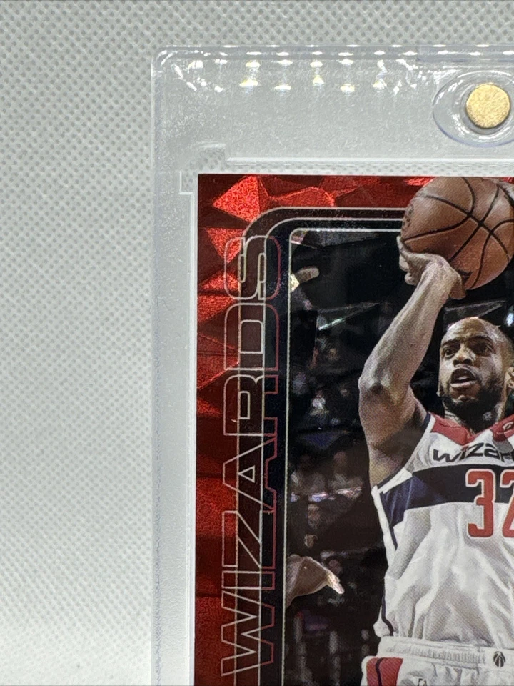 2025 Topps Flagship Khris Middleton 1/5 SSP Wizards Cor Vermelha Correspondência Gelo Rachado - Imagem 2 de 4