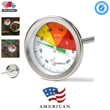Eco-Friendly 20 Inch Stainless Steel Thermometer for Accurate Compost Monitoring