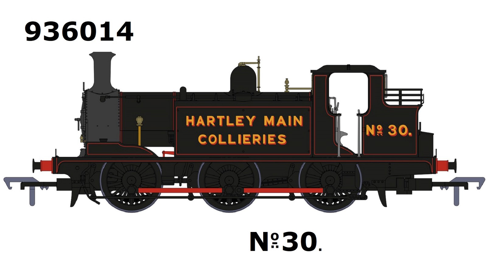 Rapido 936514 E1 Class 30 In Hartley Main Colliery Livery - Sound Fitted OO G...