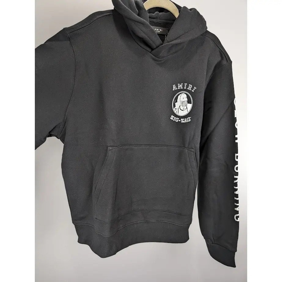 Amiri Amiri x Zig Zag Hoodie in Black BNWT S image 9