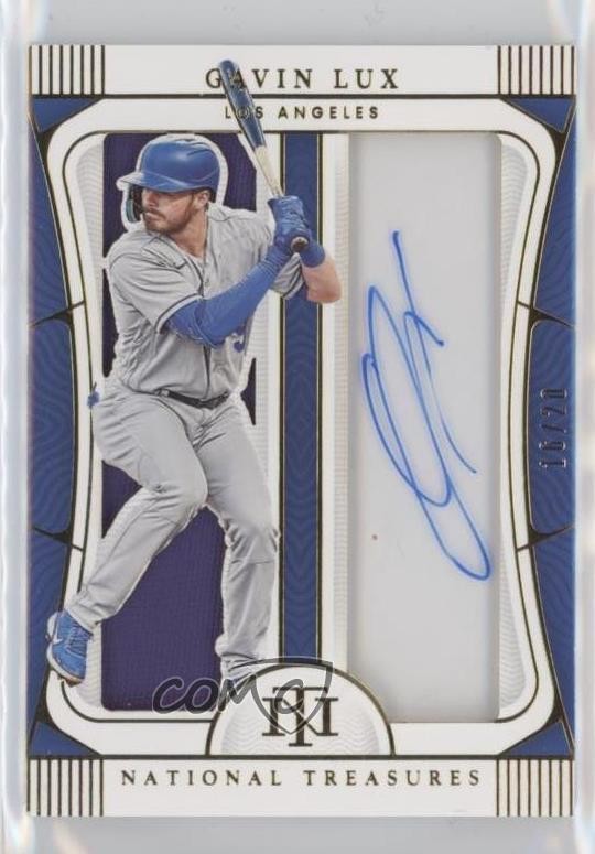 2022 National Treasures Jumbo Gear Signatures Gold 16/20 Gavin Lux Auto 0b2