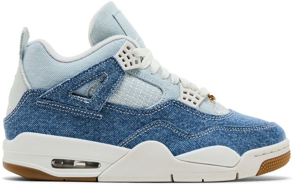 Jordan 4 Retro TEX Worn Blue Denim W for sale | eBay