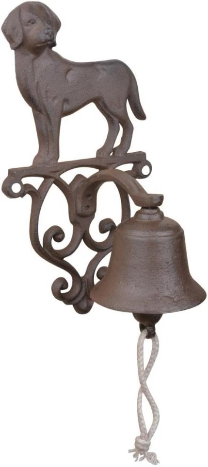 Traditional Hand-Crafted Cast Iron Dog Doorbell - Freestanding & Wall-Mount - Image 2 of 2