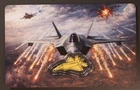 .999 Fine Gold Bar 1/1000 oz Stealth Fighter Jet Collectible Note With COA