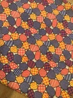Vintage 60s 70s Retro  Geometric Op-art Mod MCM Print Cotton Fabric 82” X  45”