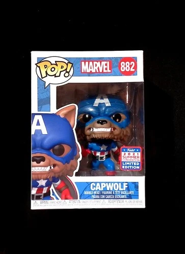 Capwolf Funko Pop! 882 Marvel 2021 Summer Con SDCC Captain America in Protector