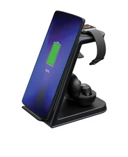 Raycon Magic 3-in-1 Charging Station 15W Fast Charge Wireless Black