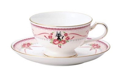 Majo Kiki's delivery Service Tea Coffee Cup Plate (Pink) MJ97221/H-612L