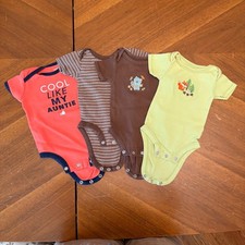 Set of 4 Infant Babies R Us  Carter's One Piece Size 0-3 Months- Brown