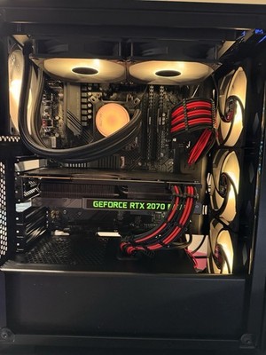 Ryzen 5 5500 Gaming PC 2070 Super 16Gb DDR4 RAM Cablemod Pro Kit 628Gb Storage