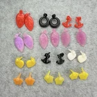 Vintage Doll Plastic Earrings Lot of 24 - 90s 80s Barbie Clone Totsy Flair Sandi