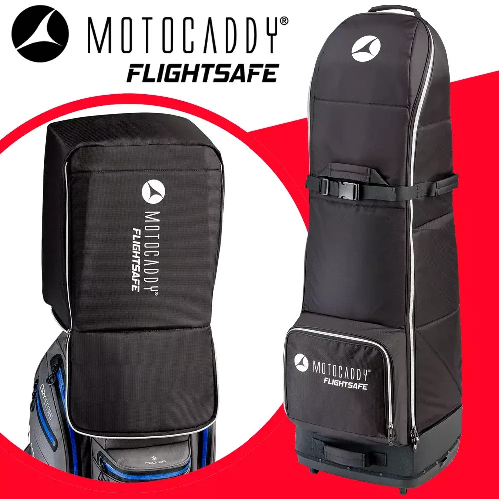 MOTOCADDY FLIGHT-SAFE WHEELED GOLF TRAVEL COVER +INTERNAL HEAD PROTECTION