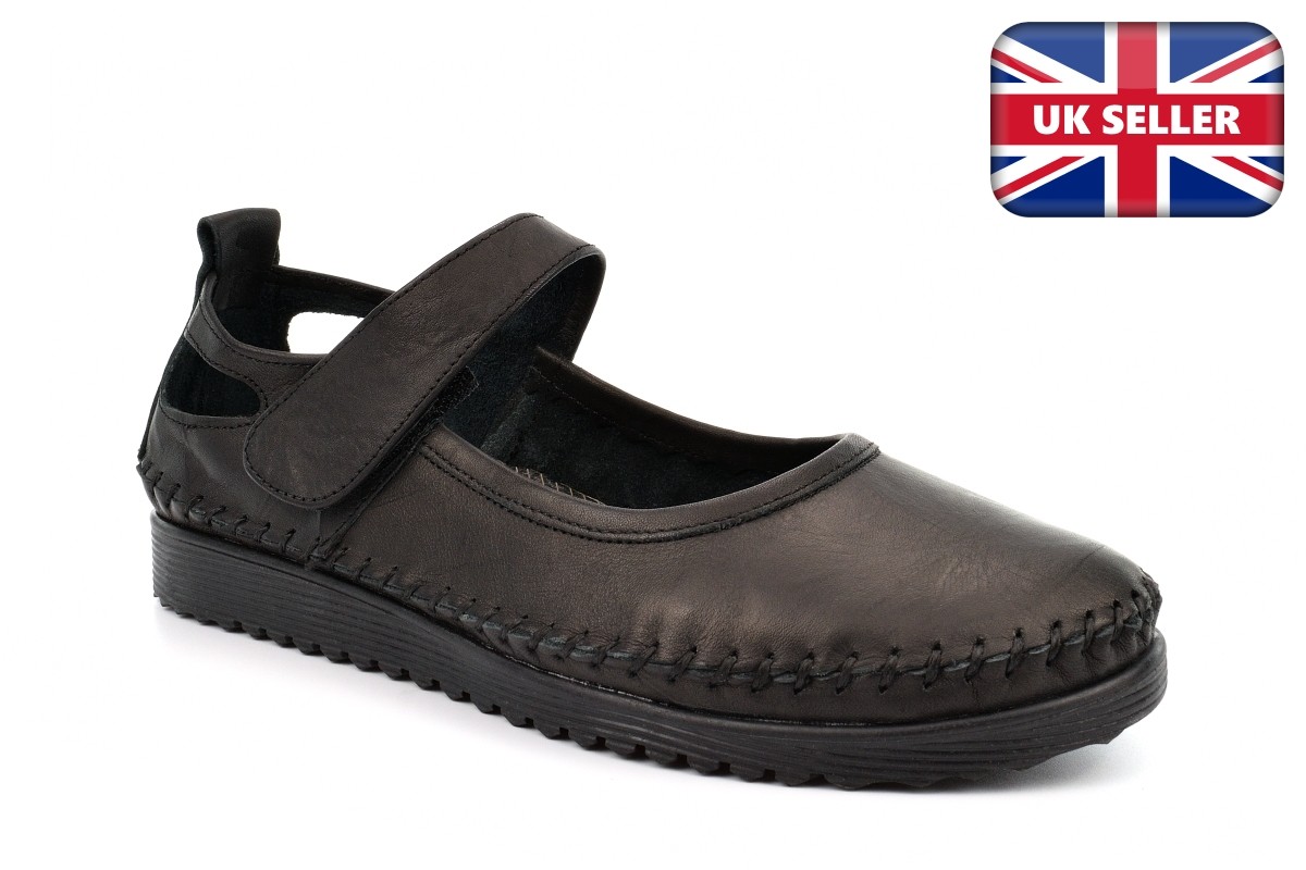 SAOLA Scarpe donna pelle scarpe donna chiusura touch suola gomma vera pelle