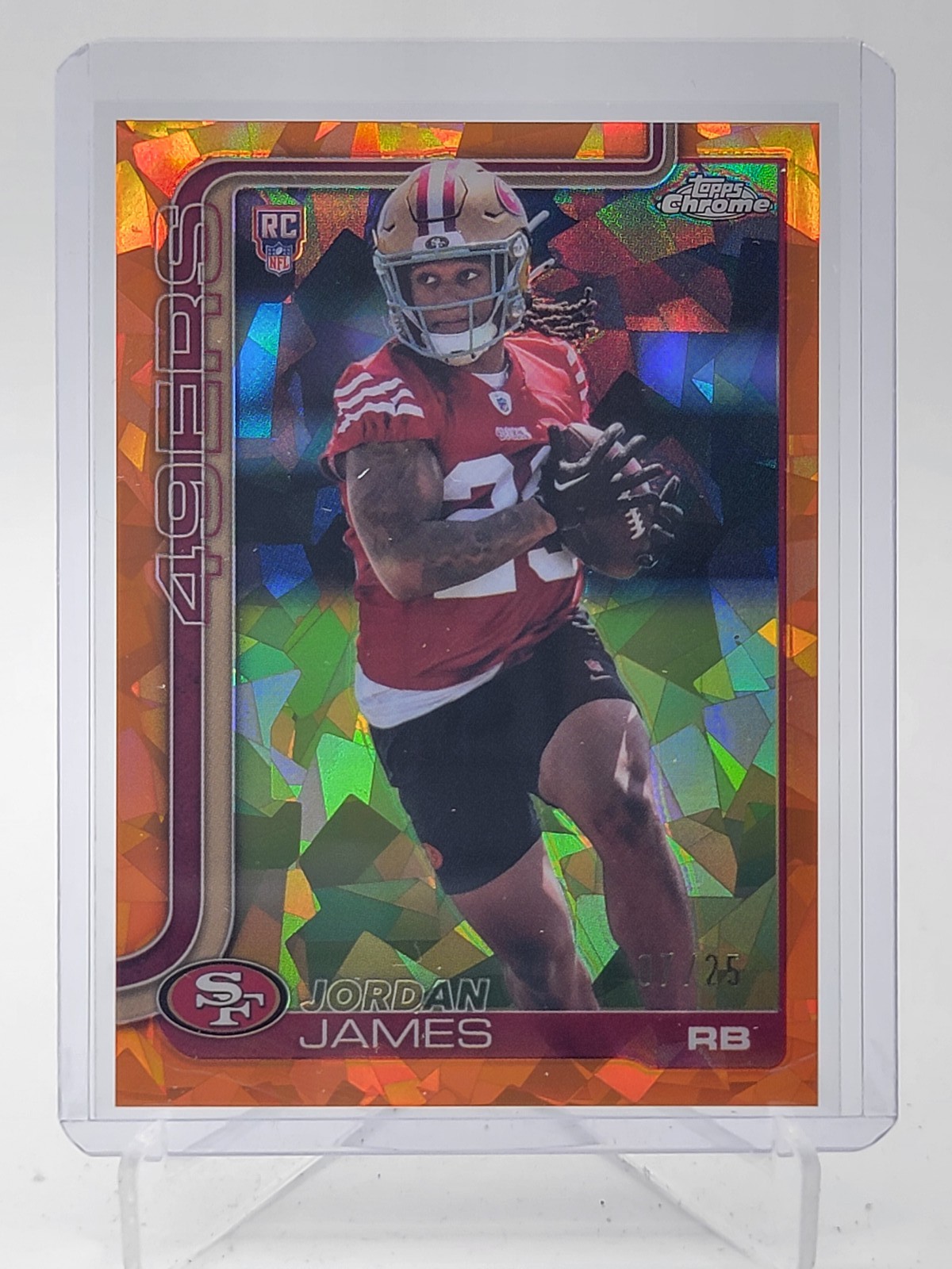 Jordan James Topps Chrome Sapphire Edition #329 Orange