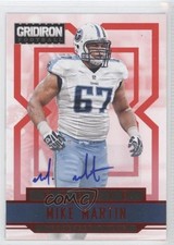 2012 Panini Gridiron Rookie X's Signatures 241/499 Mike Martin #269 Auto 0c2