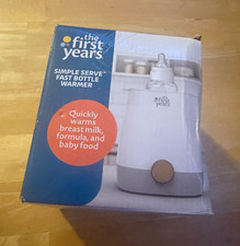 The First Years Simple Serve Fast Baby Bottle Warmer w/ Lid, Basket