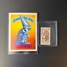 Garbage Pail Kids Tom Bunk Autographed Stoned Sean & 2021 Allen & Ginter Card