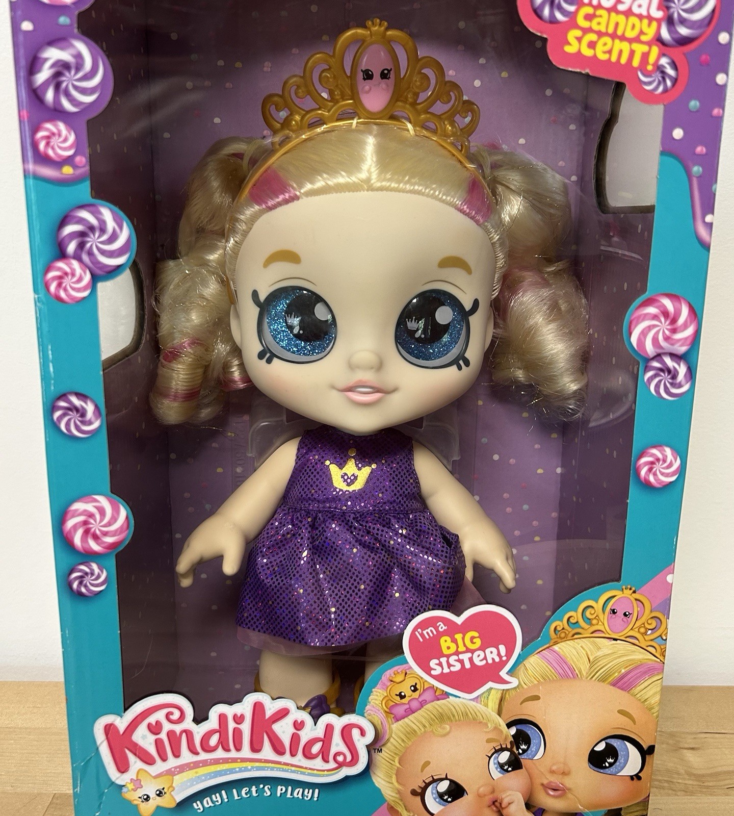 NEW Shopkins Doll Tiara Sparkles Kindi Kids Scented Sisters 10in Preschool Play