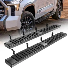 6.5" Side Step Rails Nerf Bars Running Boards For 2022-2026 Tundra CrewMax Cab