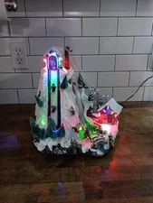 Home Accent Holiday Canterbury Lane Fiber Optic Ski Mountain Park (Read)