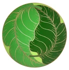 Lynn Chase Designs Gold Leaf Pattern Salad Plate 24k Accents 8 3/8"