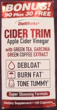 Cider Trim, Apple Cider Vinegar, 120 Capsules