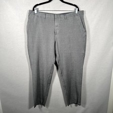 Express Dress Pants Mens 40x32 Gray Rayon Stretch Slim Fit Straight Leg Formal