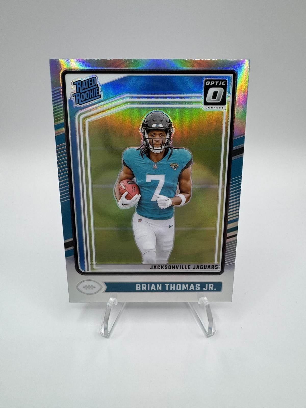 2024 Panini Donruss Optic - Rated Rookie Brian Thomas Jr. #214 Holo Prizm (RC)