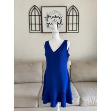 💙 Eliza J Cobalt Blue Ruffle Hem Dress – Size 12 (NWT) 💙