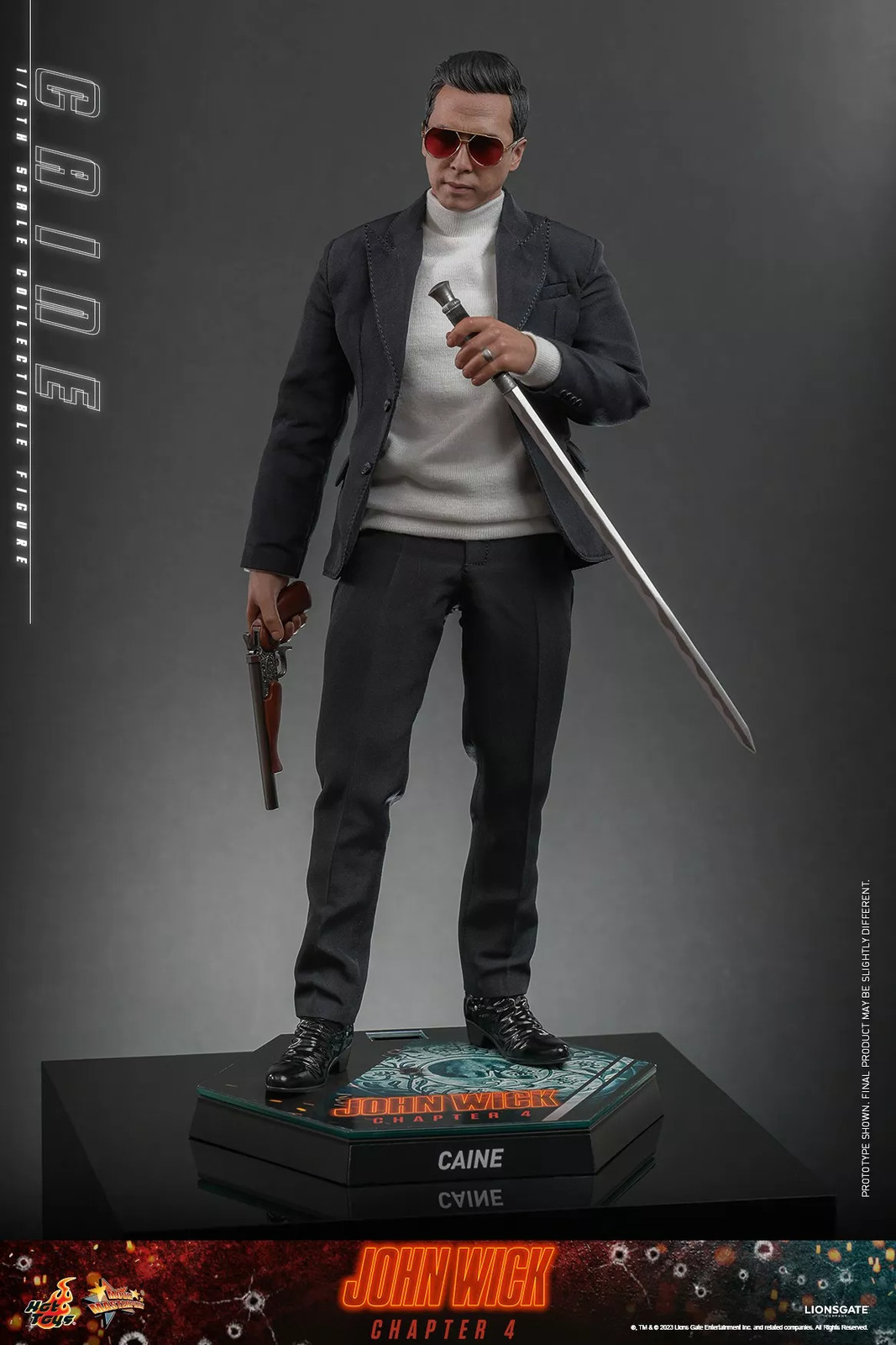 Caine John Wick 4 Hot Toys MMS730 Figurine Articulée pour Fans