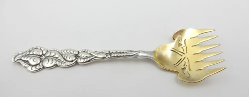ANTIQUE AILANTHUS TIFFANY & CO. STERLING SILVER PIERCED SARDINE SERVER W/MONO