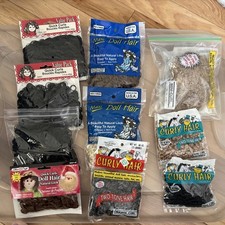Lot of 10 Packages of Doll Hair New