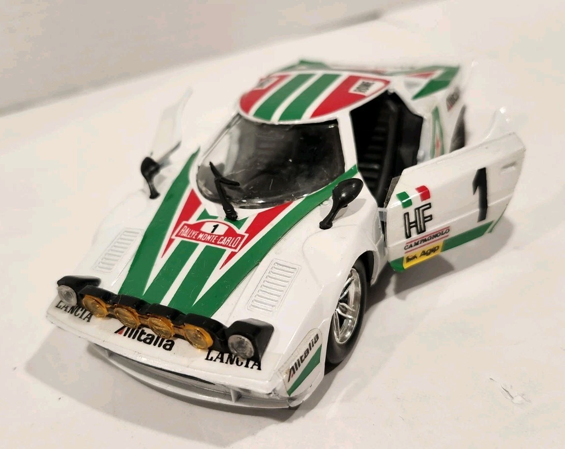 Lancia Stratos Rally  Monte Carlo 1977  Alitalia Number 1 1/43 Die Cast Model