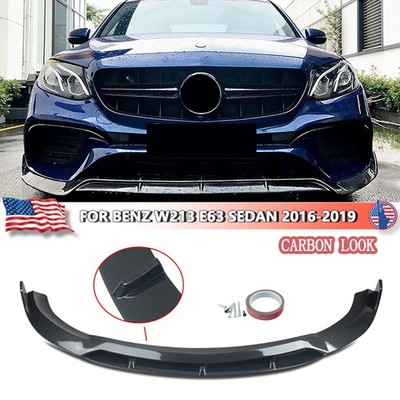 Carbon Look Front Bumper Splitter Lip For Mercedes Benz W213 E63 E63 S 2016-2019