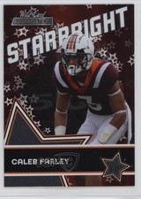 2021 Wild Card Alumination Starbright Red Caleb Farley #SB-24 Rookie RC 1h6. rookie card picture