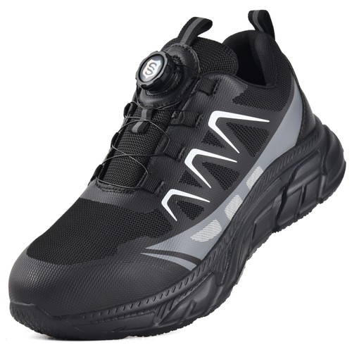 Mens Womens Safety Trainers Steel Toe Cap Work Boots Lightweight Hiking Shoes - Picture 3 of 22