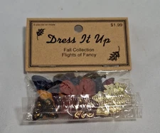 Dress It Up Buttons Fall Butterfly "Flights of Fancy" 541 Colorful