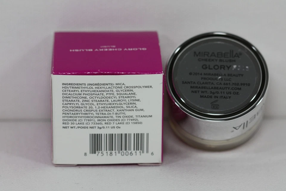 Rubor descarado MIRABELLA Wild Flower Glory 0,11 oz (3 g) nuevo en caja auténtico Foto 3 de 4